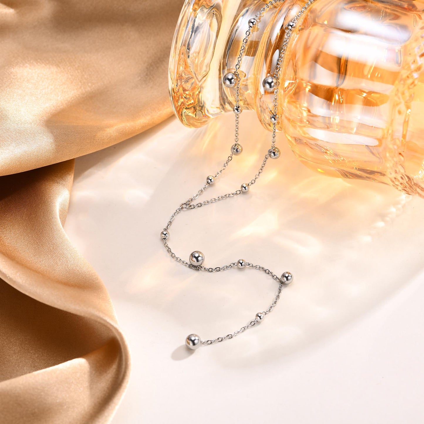PVD Coated Real Gold Plated  Waterproof Non Tarnish 304 Stainless Steel Pendant Necklace