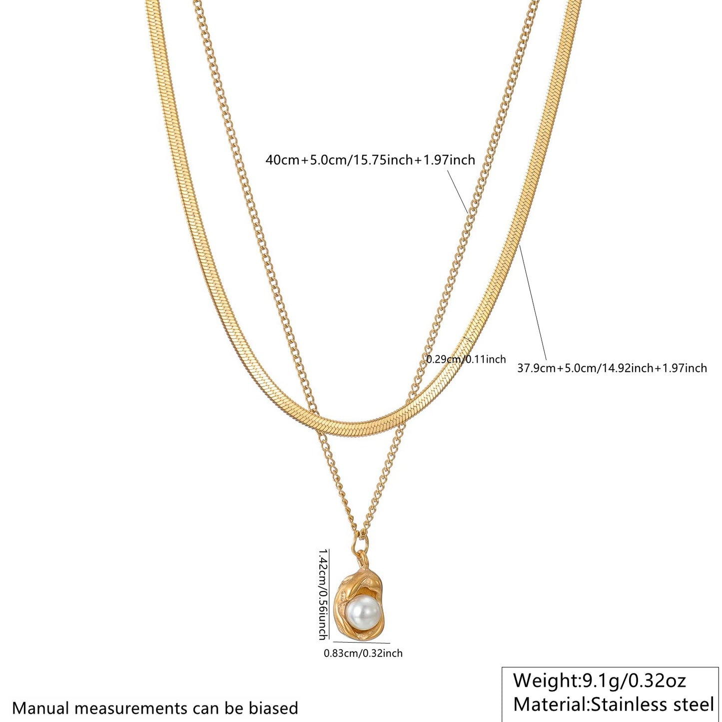 304 Stainless Steel  Ion Plating (IP) Acrylic 18K Gold Plated Waterproof Non Tarnish Plating Inlay Gold Necklace Jewelry Set